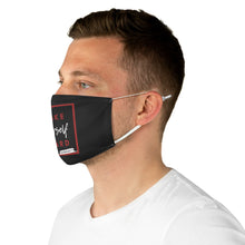 Load image into Gallery viewer, DrLizSpeaks &quot;Make Yourself Heard VOTE&quot; Black Fabric Face Mask
