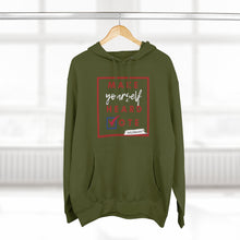 Load image into Gallery viewer, DrLizSpeaks &quot;Make Yourself Heard VOTE&quot; Unisex Premium Pullover Hoodie
