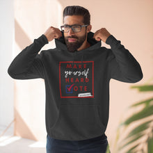 Load image into Gallery viewer, DrLizSpeaks &quot;Make Yourself Heard VOTE&quot; Unisex Premium Pullover Hoodie
